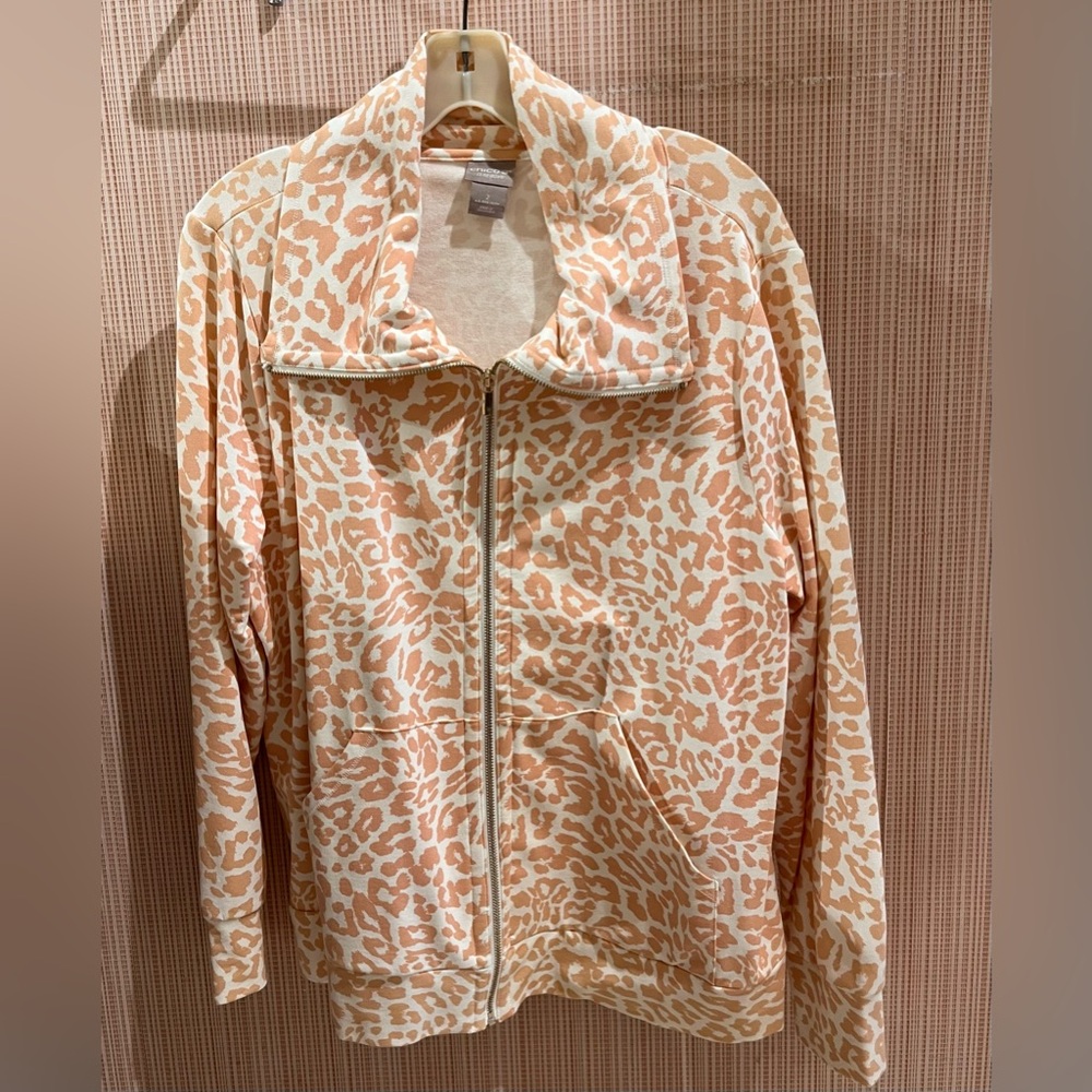 Chico's Cream and Tan Teddy Jacket